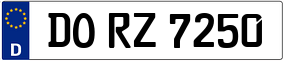 Trailer License Plate